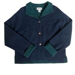 Vintage Pendleton 100% Virgin merino Wool Blue Green Size XL